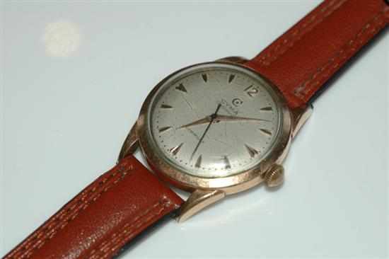 Appraisal: A CYMA CYMA-FLEX AUTOMATIC WRISTWATCH WITH ARABIC NUMERALS TO A