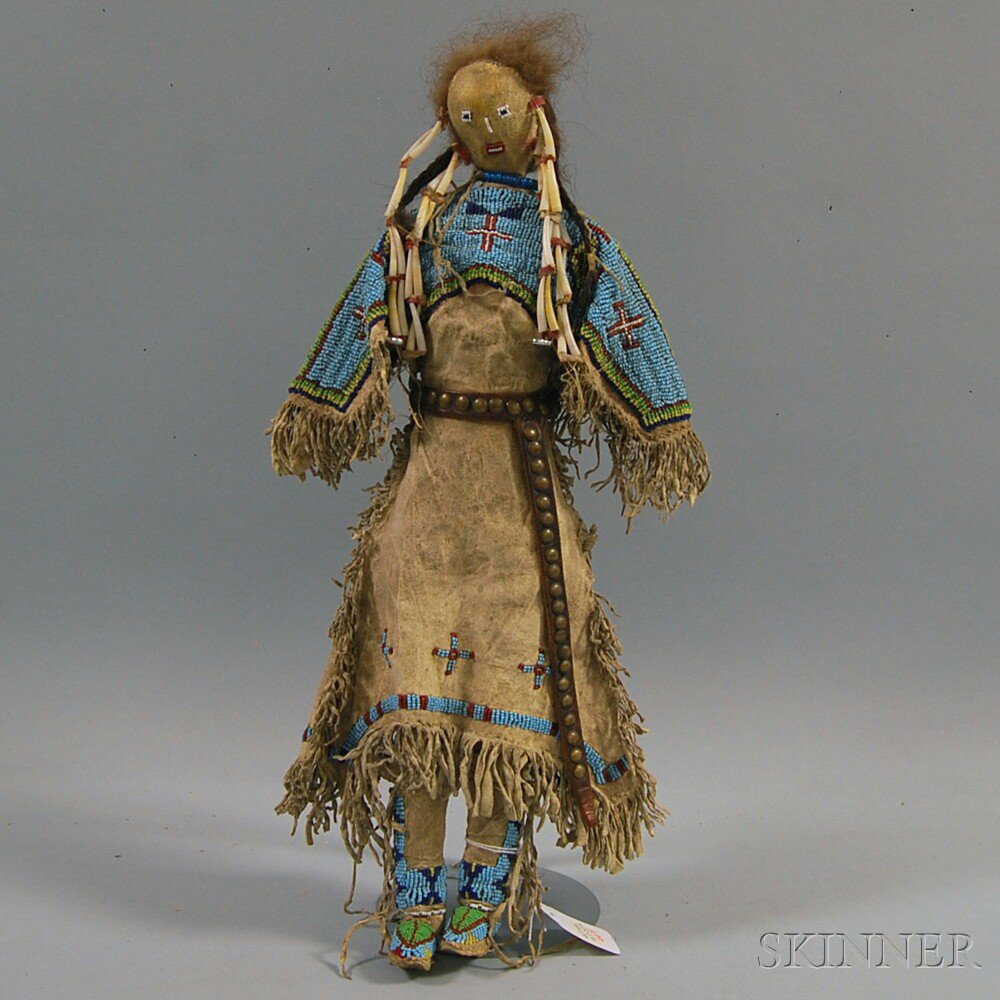 Appraisal: Reproduction Plains Indian Beadwork Doll ht in Estimate - The