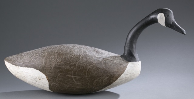 Appraisal: Painted Wooden Canadian Goose Decoy Provenance The Estate of Robert