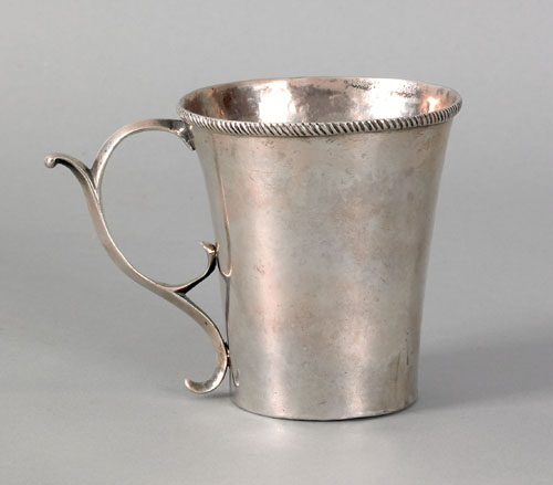 Appraisal: Continental silver cup early th c ozt h