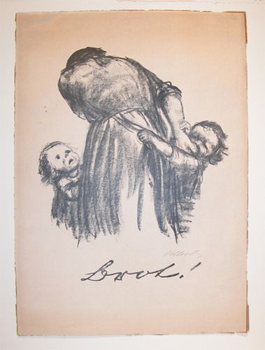 Appraisal: Brot Artist Kollwitz Kathe German - Date Medium lithograph Dimensions