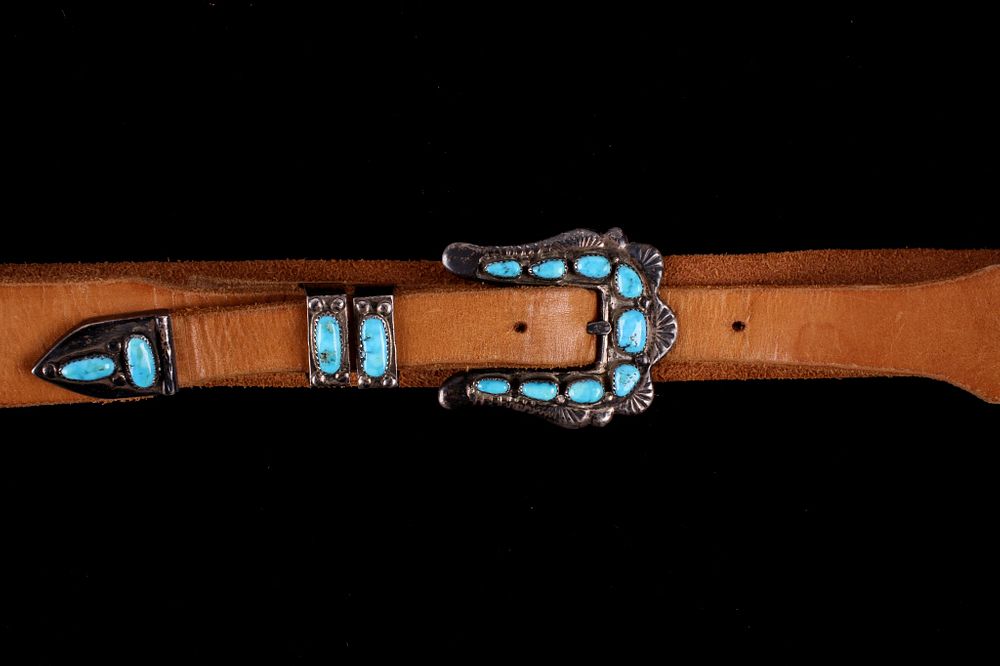 Appraisal: Zuni Horace Iule - Ranger Buckle For your consideration is