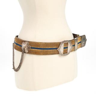 Appraisal: British Royal Yeomanry sterling mounted belt British Royal Yeomanry sterling