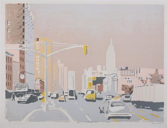 Appraisal: FAIRFIELD PORTER American - SIXTH AVENUE I signed titled and