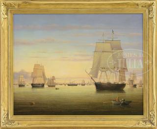 Appraisal: BRIAN COOLE American United Kingdom - BOSTON HARBOR Fine oil