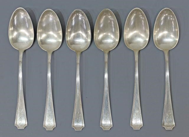 Appraisal: lot of American sterling silver tablespoons William B Durgin Company