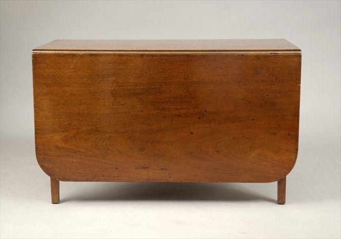 Appraisal: George III Mahogany Drop-Leaf Table x in open x in