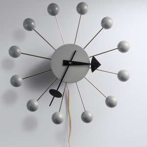 Appraisal: George Nelson Associates American - Ball Wall Clock model Howard