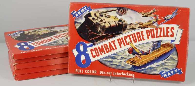 Appraisal: Lot of Combat Picture Puzzles Description New old store stock