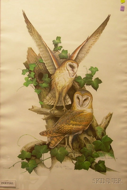 Appraisal: Two Roger Tory Peterson Offset Bird Prints one framed the