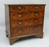 Appraisal: George II Chest circa An English circa George II chest