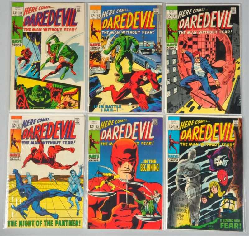 Appraisal: Silver Bronze Age Daredevil Comic Books This lot includes most