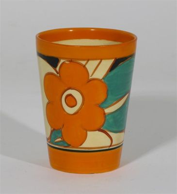 Appraisal: Floreat' a Clarice Cliff Fantasque Bizarre beaker painted in colours