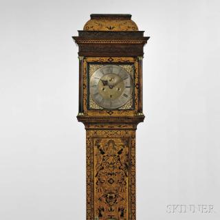 Appraisal: Michael Knight Thirty-day Seaweed Marquetry Longcase Clock London c the