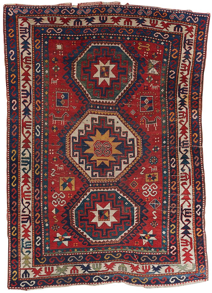 Appraisal: Lori-Pambak Kazak Rug Caucasus late th century ft in x