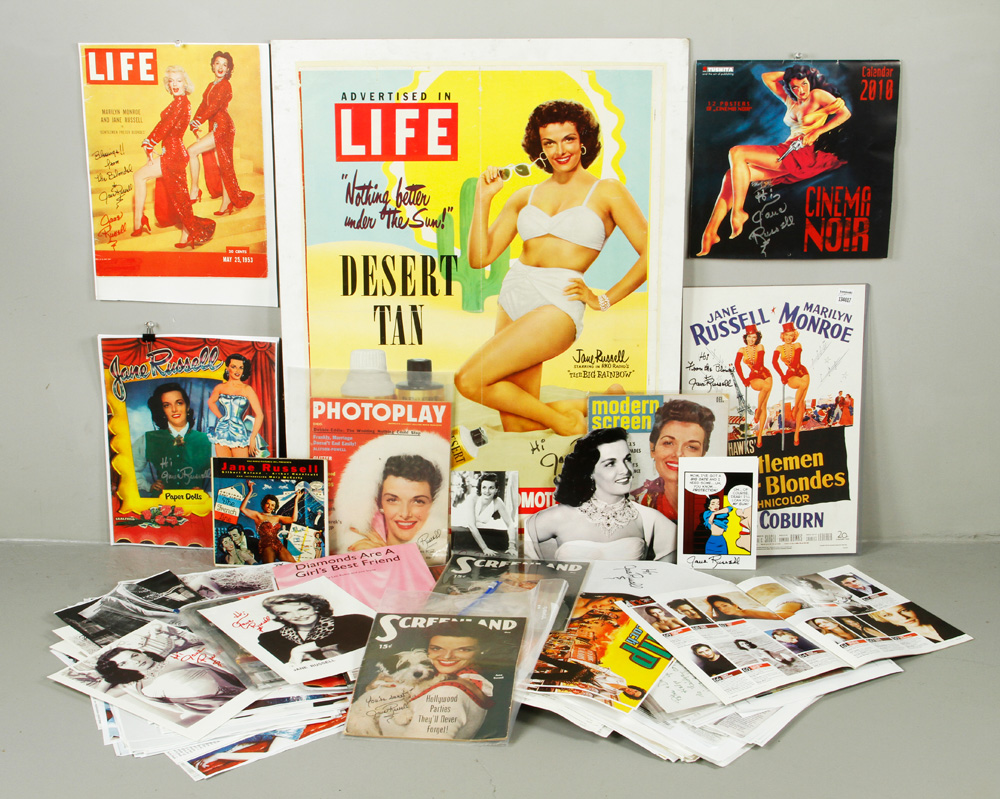 Appraisal: - Lot of Jane Russell Memorabilia Lot of Jane Russell