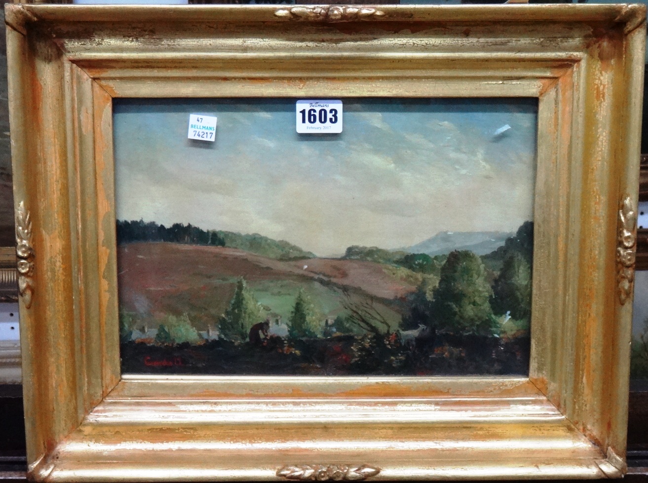 Appraisal: Attributed to Charles Cundall - Landscape Blackheath Surrey oil on