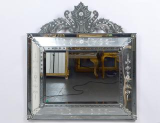 Appraisal: VENETIAN MIRROR-FRAMED MIRROR Third Quarter of the th Century The