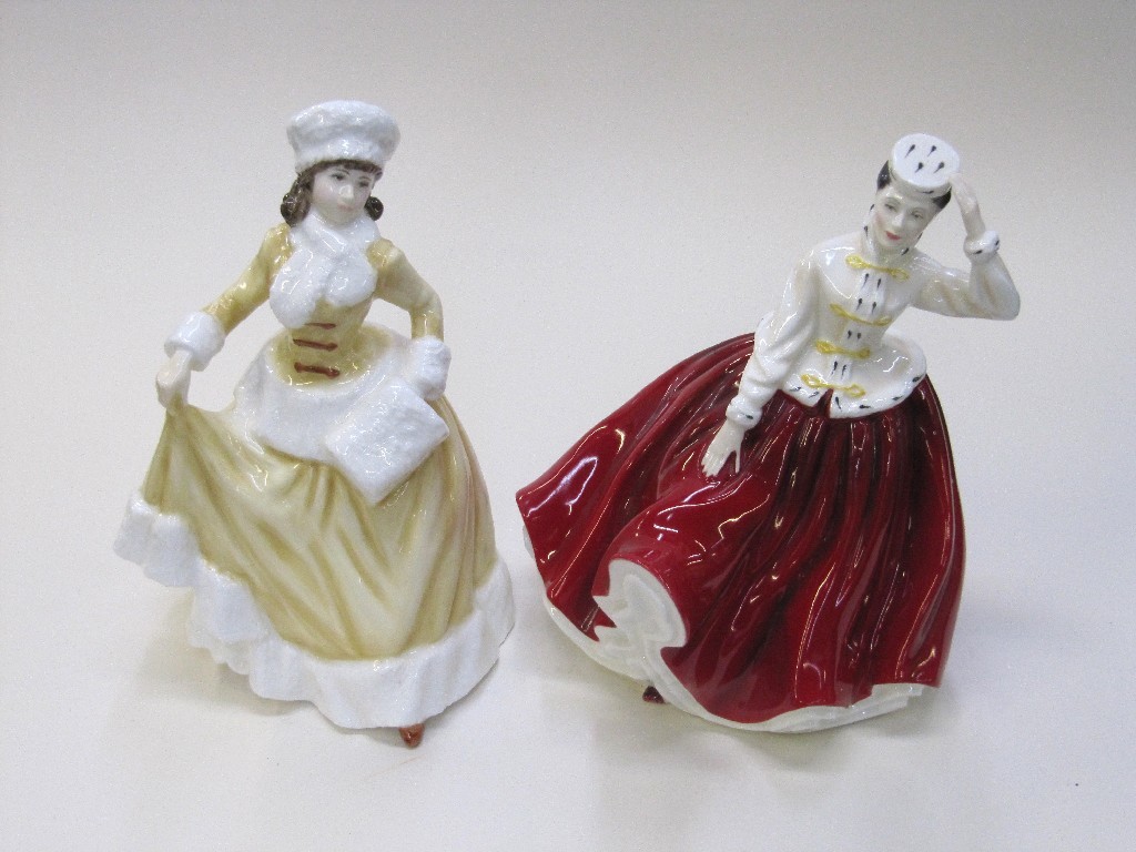 Appraisal: Four Royal Doulton figures 'Gail' HN 'Natasha' HN 'Top O'