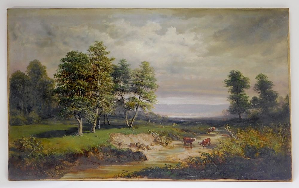 Appraisal: Henry Boese Hudson River School Landscape Painting Henry Boese New