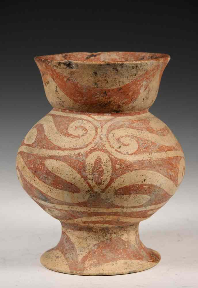 Appraisal: LARGE EARLY CHINESE PAINTED JAR - Large Western Han Dynasty