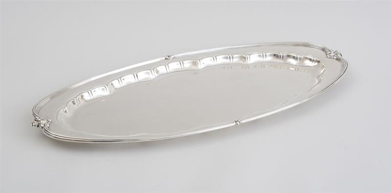 Appraisal: TIFFANY CO STERLING SILVER FISH PLATTER - the reeded border