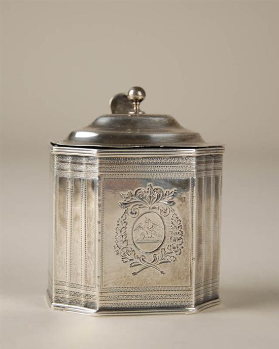 Appraisal: A George III Sterling Silver Octagonal Mustard Pot with original