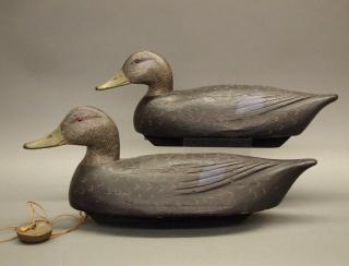 Appraisal: duck decoys Two carved and painted wood Mallard Hen duck