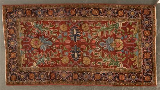 Appraisal: Semi-antique Herez rug Persia circa x