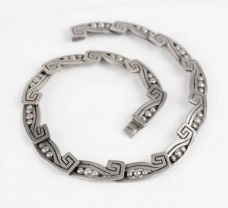 Appraisal: A silver necklace Los Castillo Stamped Los Castillo Taxco Made