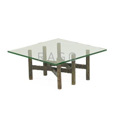 Appraisal: PAUL EVANS Welded Steel coffee table Condition Report