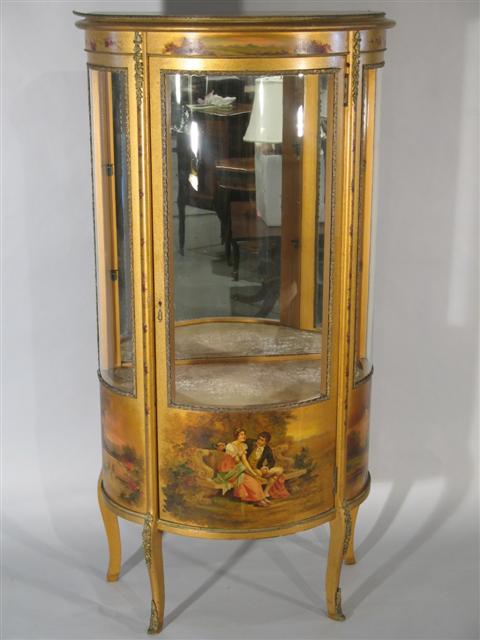 Appraisal: LOUIS XV STYLE VERNI MARTIN VITRINE DISPLAY Twentieth century the