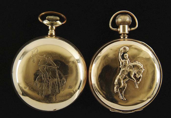 Appraisal: LOT OF TWO POCKET WATCHES American Waltham -jewel lever set