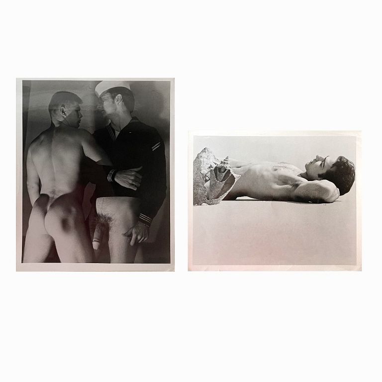 Appraisal: Miscellaneous Homoerotic Photographs Miscellaneous Homoerotic Photographs First image measures inches