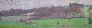 Appraisal: Patrick George b - The Wood at Delmer's oil on