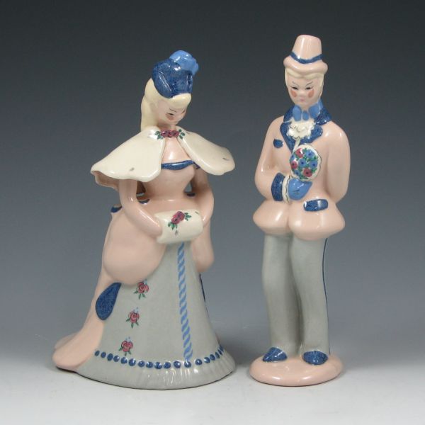 Appraisal: Kay Finch Victorian couple The lady is marked K Finch