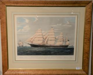 Appraisal: Nathaniel Currier hand colored lithograph Clipper Ship Great Republic Built