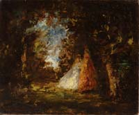 Appraisal: ADOLPH MONTICELLI French - TWO LADIES IN THE FOREST Unframed