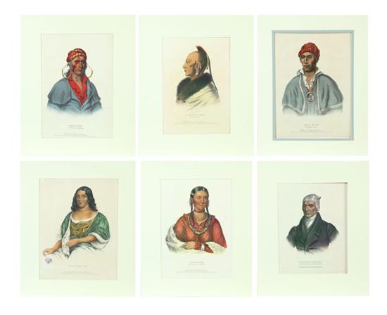 Appraisal: SEVEN HANDCOLORED LITHOGRAPHS American th century Six from McKenney and