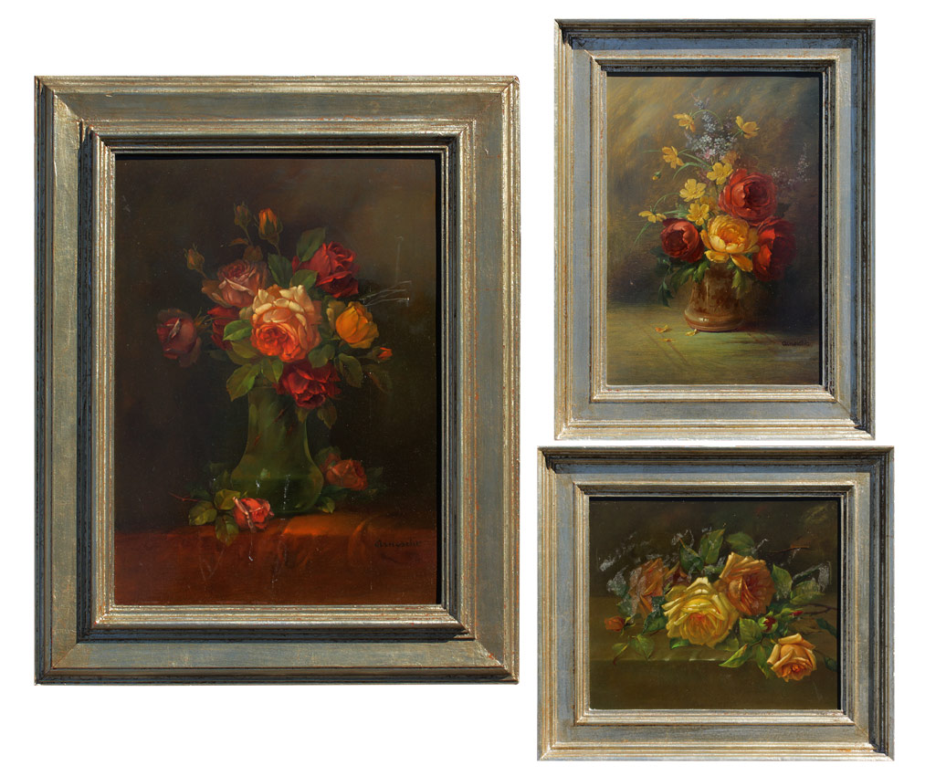 Appraisal: FLORAL STILL LIFE PAINTING LOT TO INCLUDE Still Life of