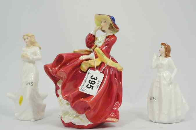 Appraisal: Royal Doulton Figures Top O The Hill HN Lady holding