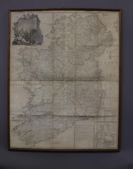 Appraisal: Large map of the Kingdom of Ireland published May by