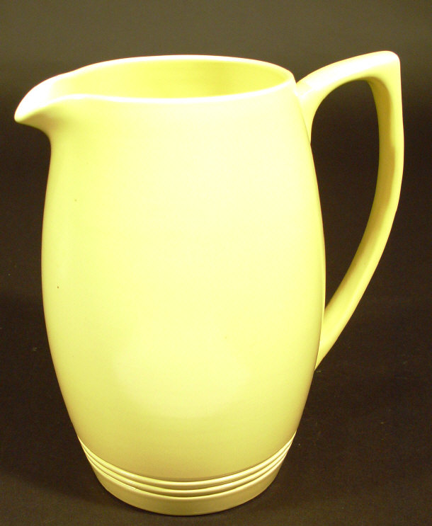 Appraisal: Wedgwood Keith Murray jug decorated in matt straw glaze printed