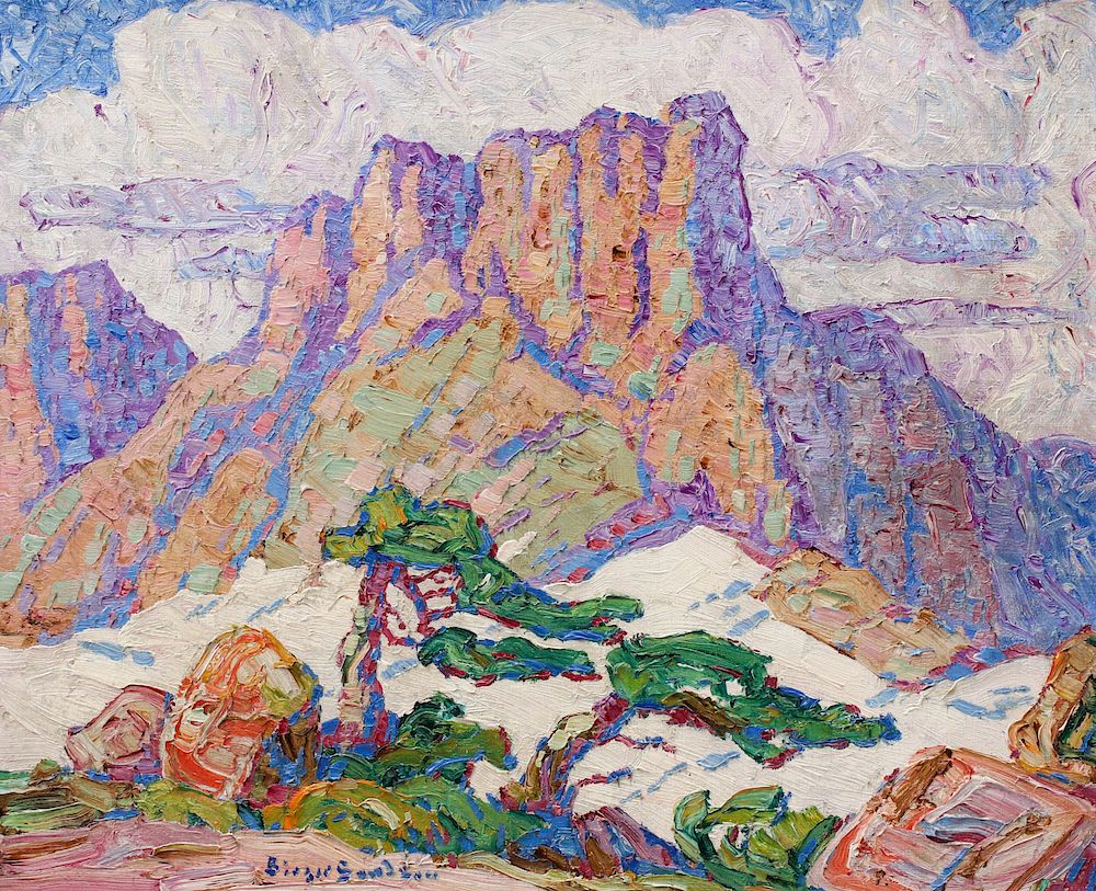 Appraisal: BIRGER SANDZEN - OIL ON CANVAS COLORADO Birger Sandzen -