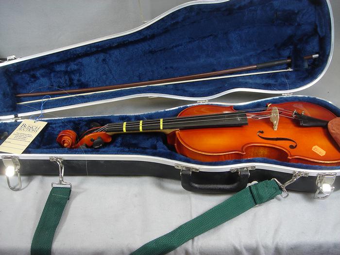 Appraisal: Violin by K Muller dated numbered with bow and case