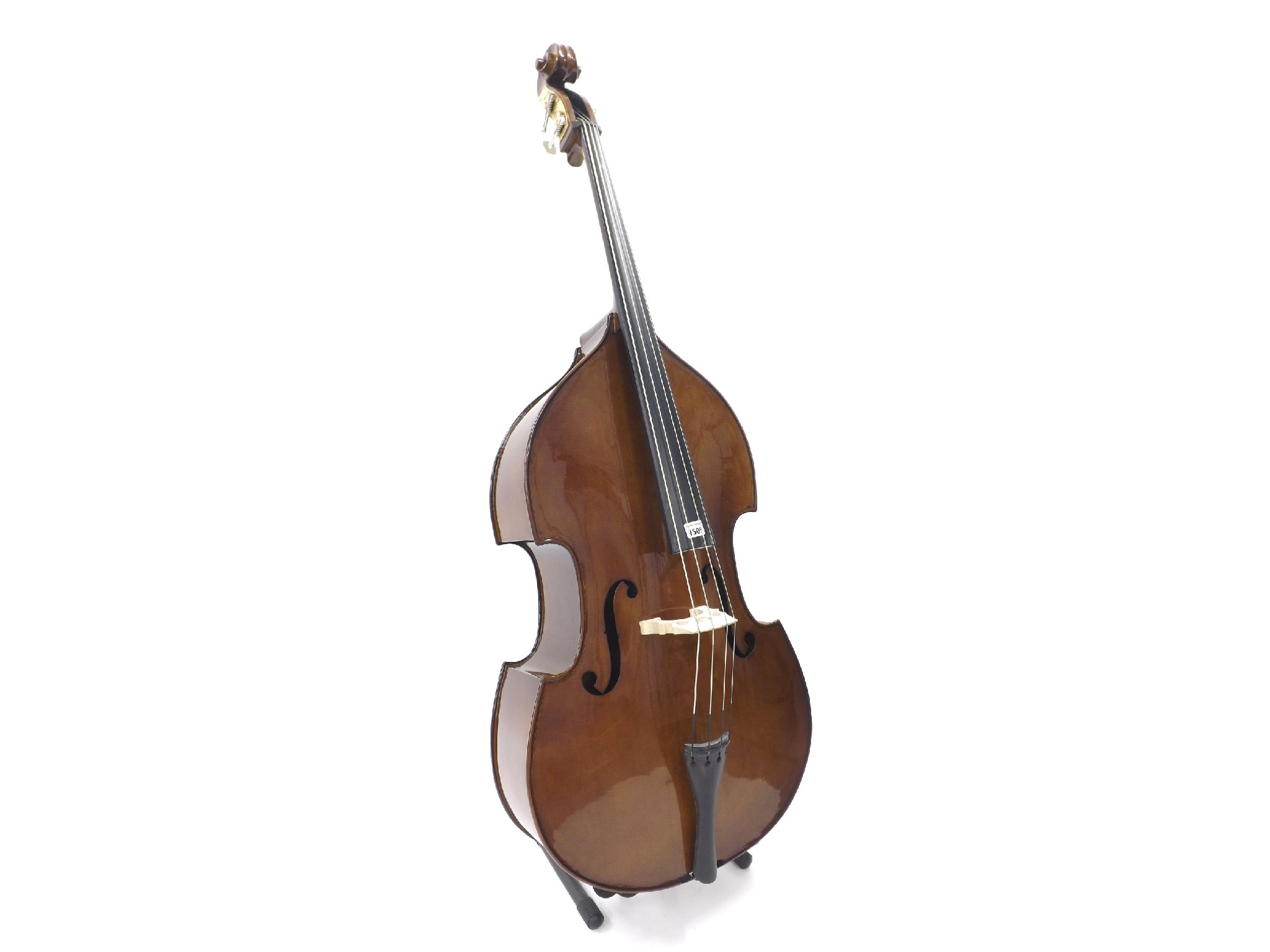 Appraisal: Small size contemporary double bass labelled The Stentor Bass length