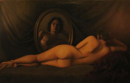 Appraisal: WILLIAM EWING III american th c RECLINING NUDE Signed and