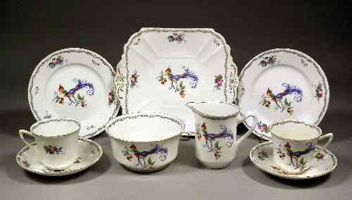 Appraisal: A Shelley bone china ''Versailles'' pattern tea service No -