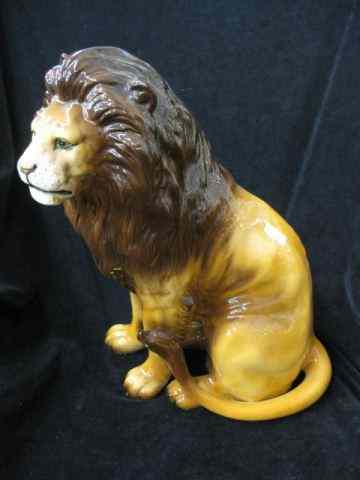 Appraisal: Italian Ceramic Figurine of a Lion '' excellent