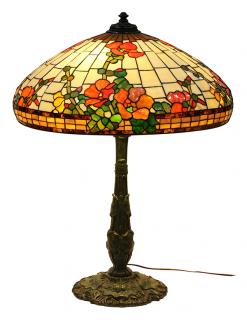 Appraisal: Wilkinson leaded glass table lamp Wilkinson leaded glass table lamp